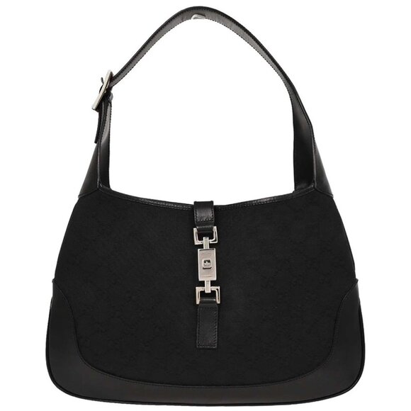 Gucci Black GG Jackie Hobo Handbag - Picture 1 of 10